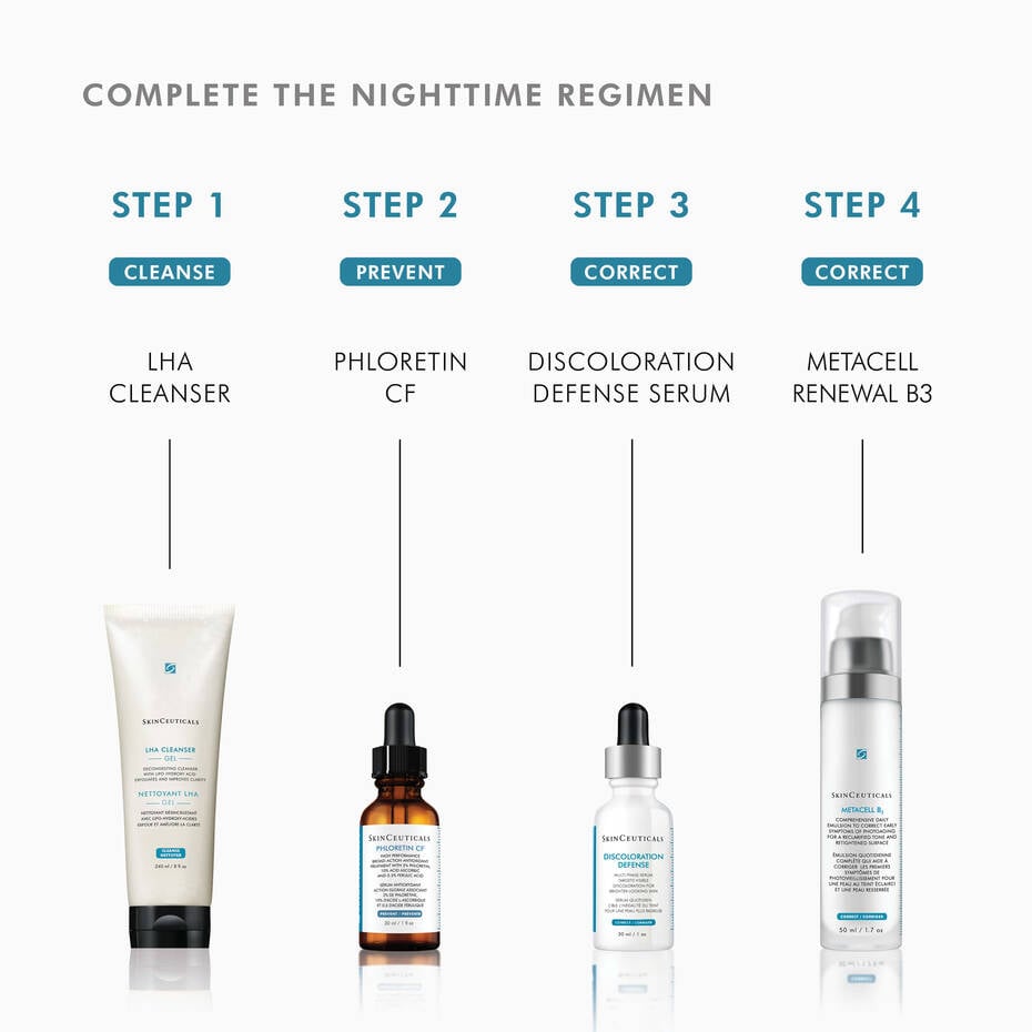 SkinCeuticals Discoloration Defense – lightweight serum for dark spots, hyperpigmentation, and uneven skin tone. Clinically proven results. Available in Canada, including Mississauga