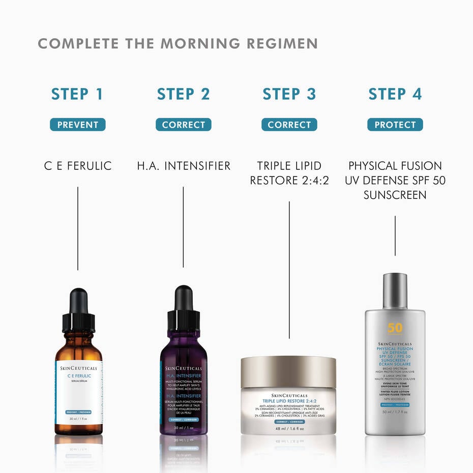 SkinCeuticals C E Ferulic – medical-grade vitamin C serum with antioxidants. Reduces fine lines, brightens skin, and protects against environmental damage. Available in Canada, including Mississauga.